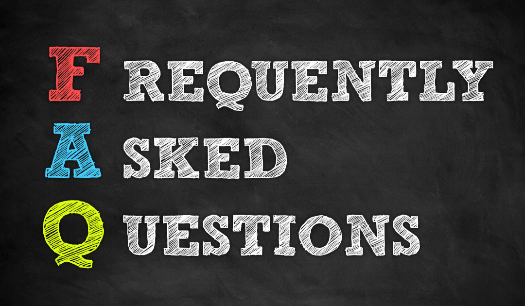 Frequently Asked Questions written on black board