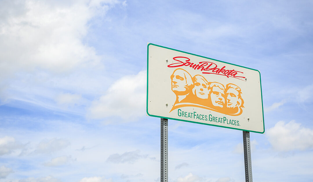 South Dakota Highway Sign