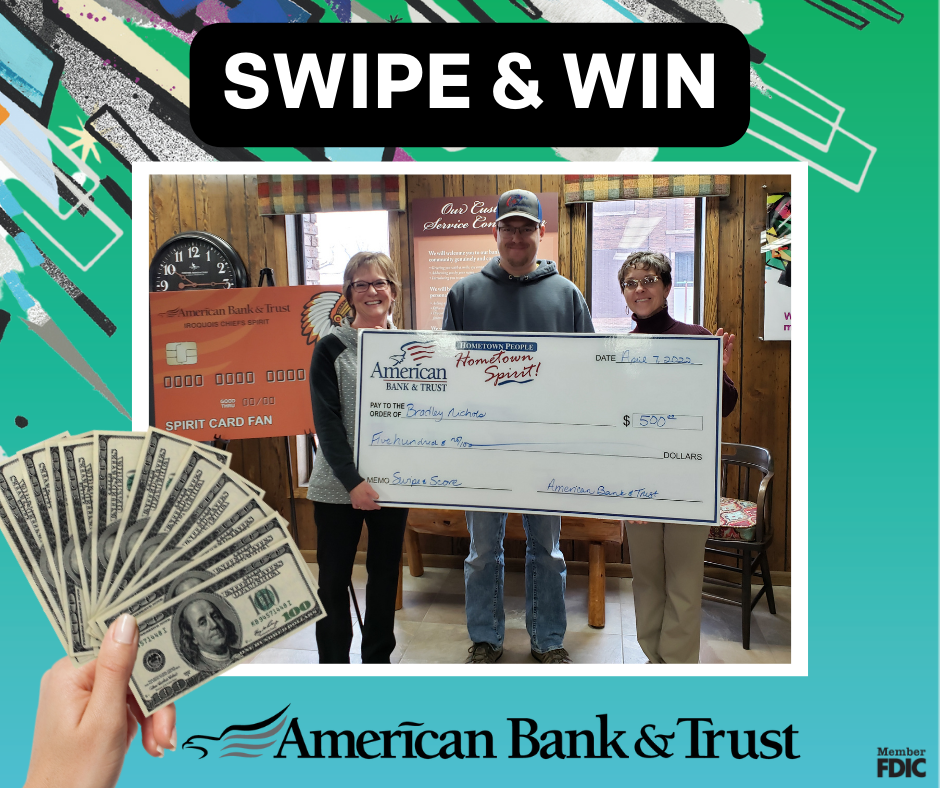 March Swipe & Win $500 Winner March Swipe & Win $500 Winner