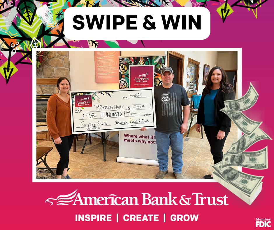 April Swipe & Win Winner April Swipe & Win Winner