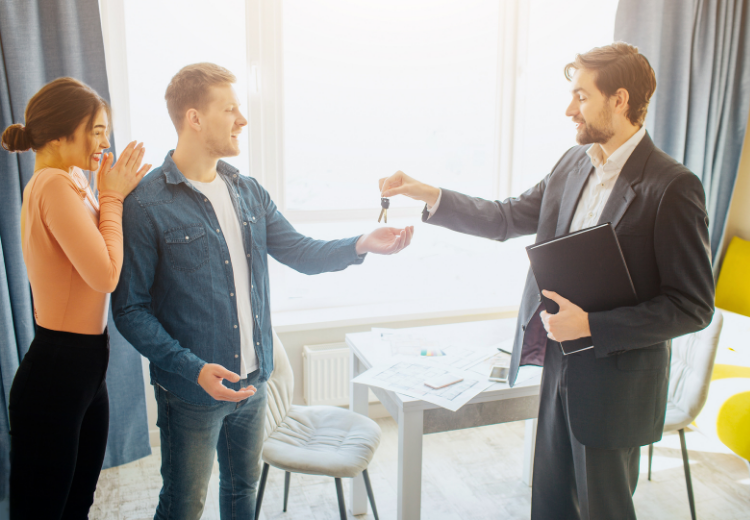 Handing Over New Home Keys