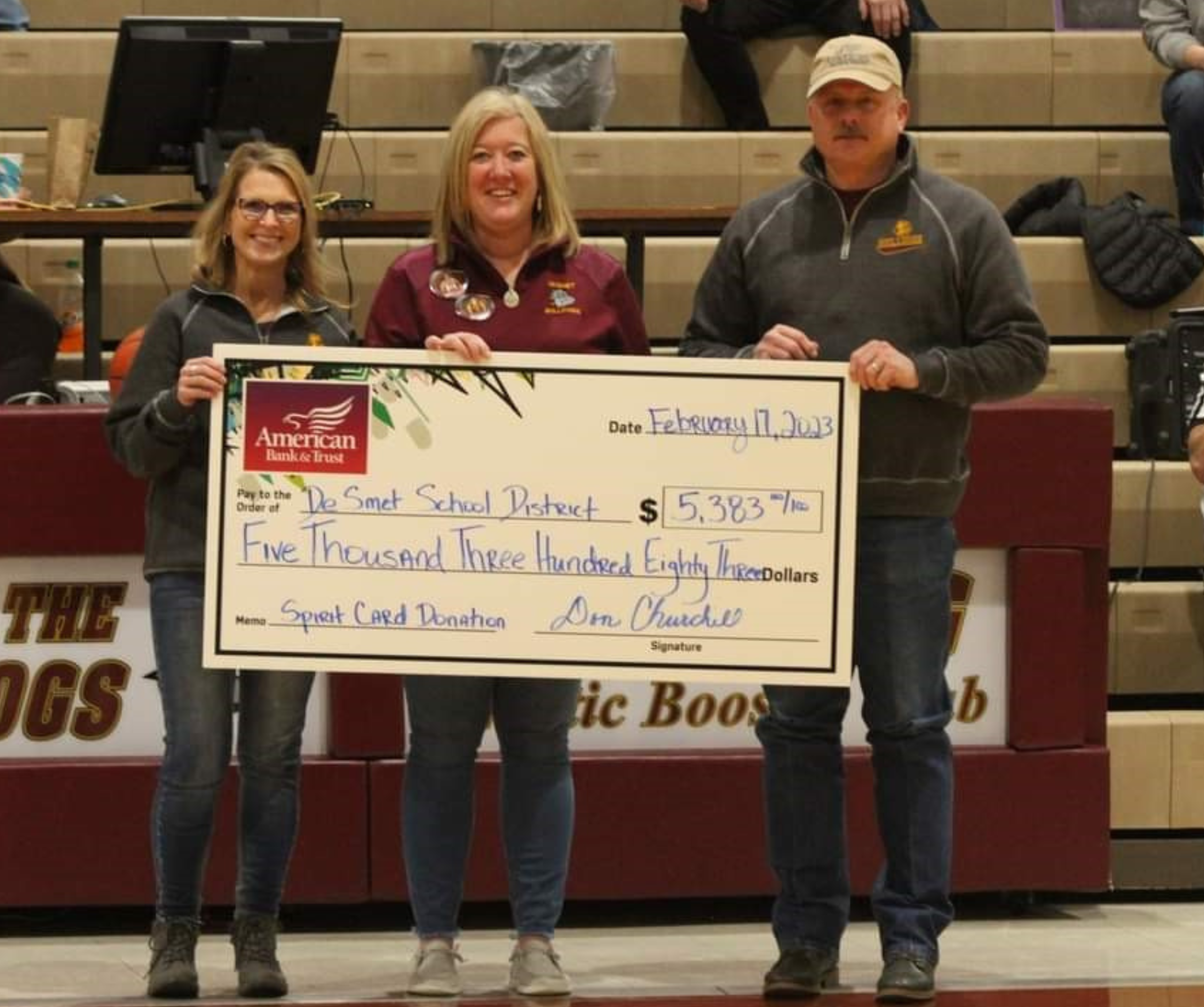 DeSmet Spirit Card Donation