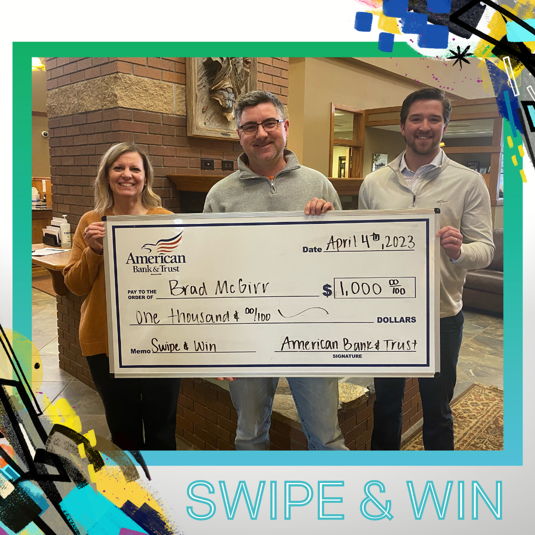 April Swipe & Win Winner