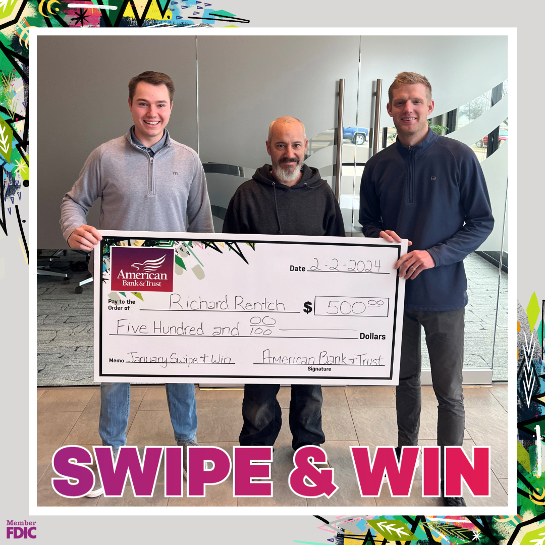 April Swipe & Win Winner