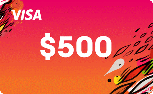 Visa $500 Graphic