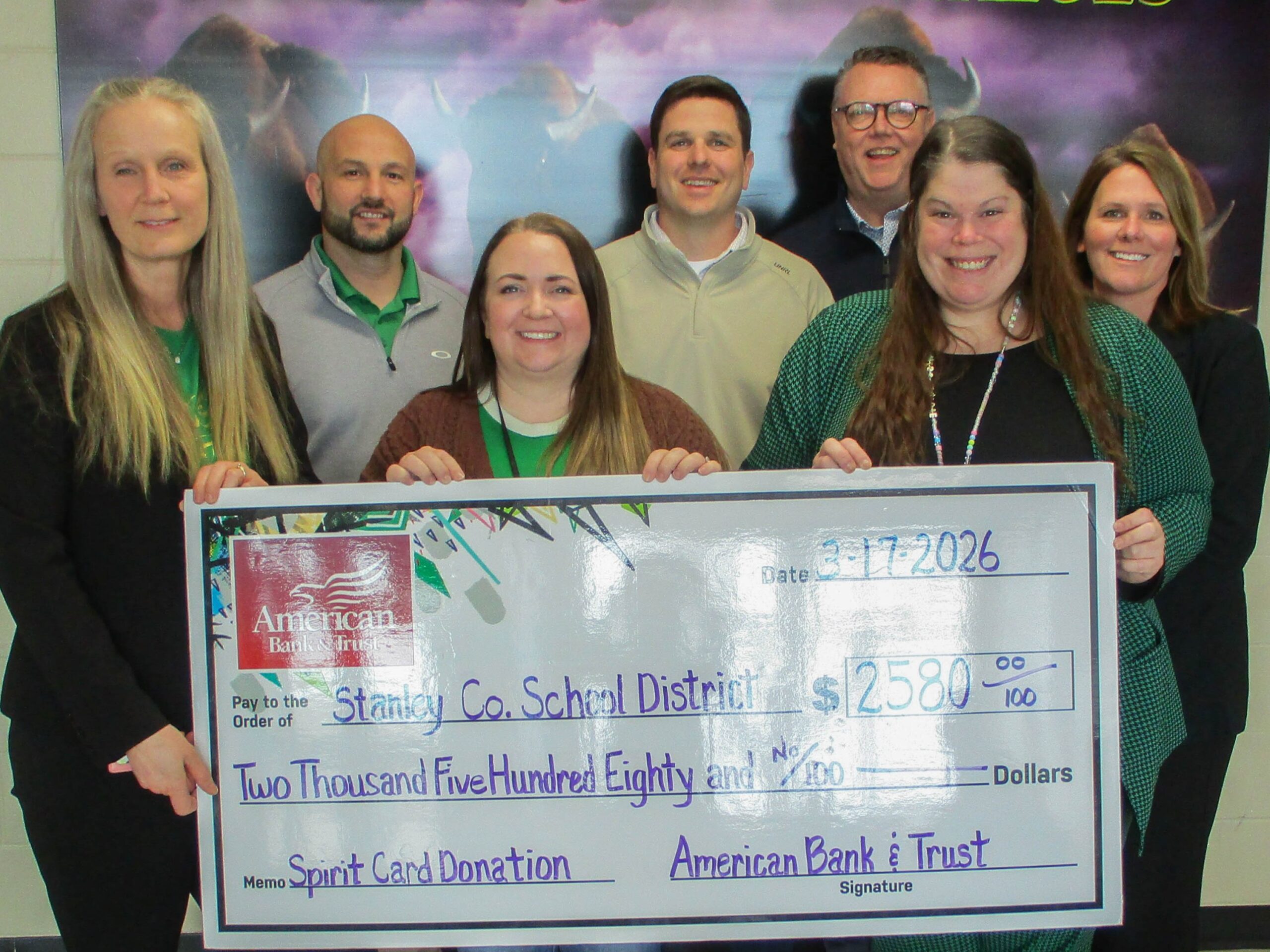 Stanley County Spirit Card Donation