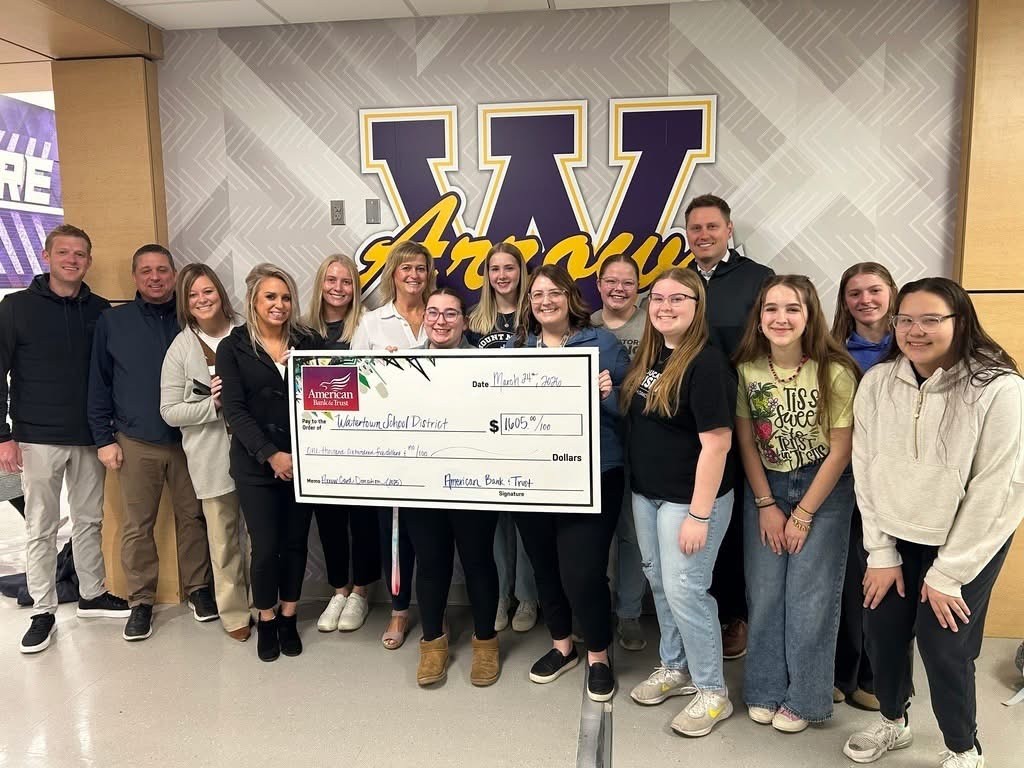 2026 Watertown Arrows Spirit Card Donation Photo