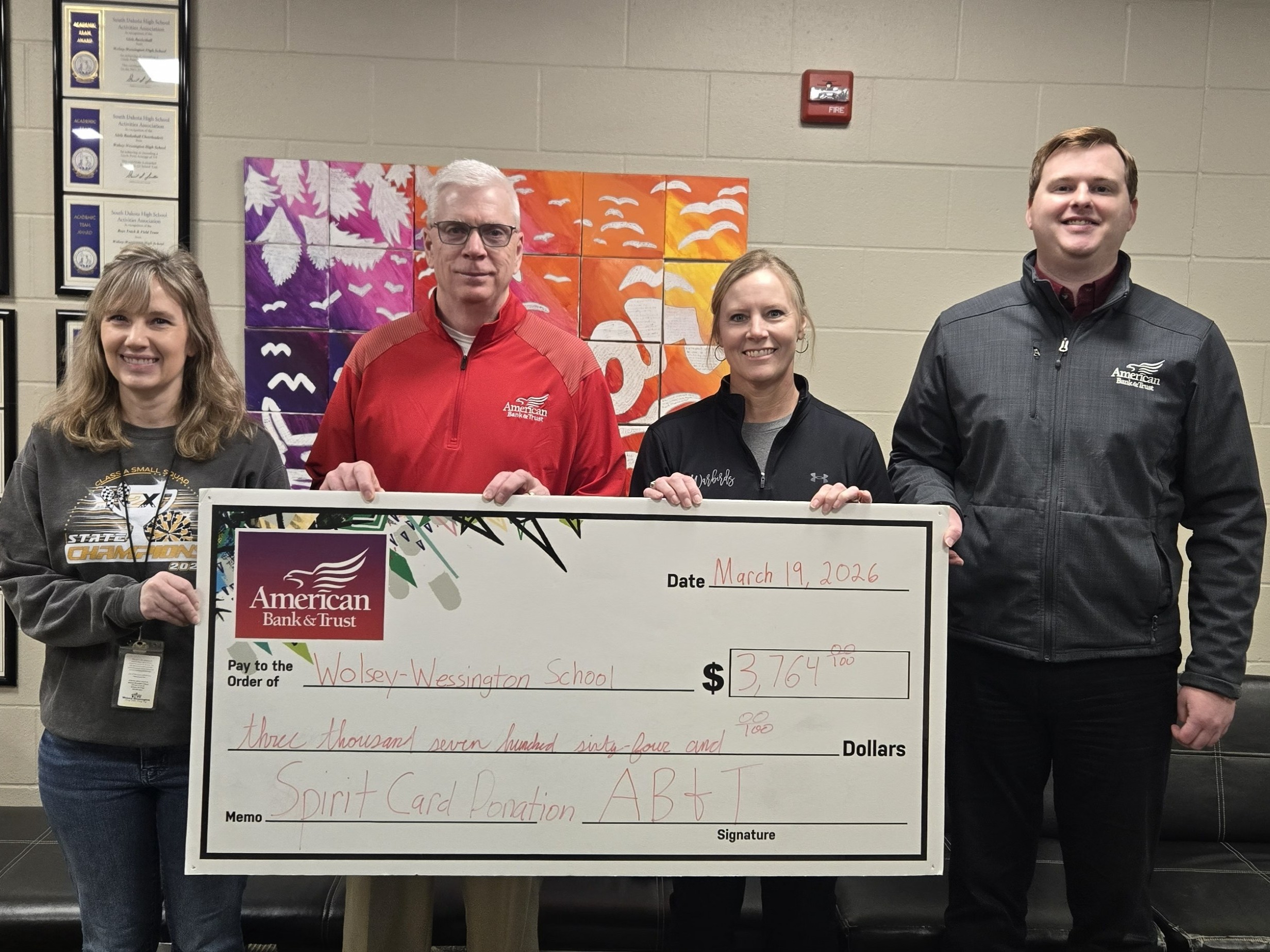 Stanley County Spirit Card Donation